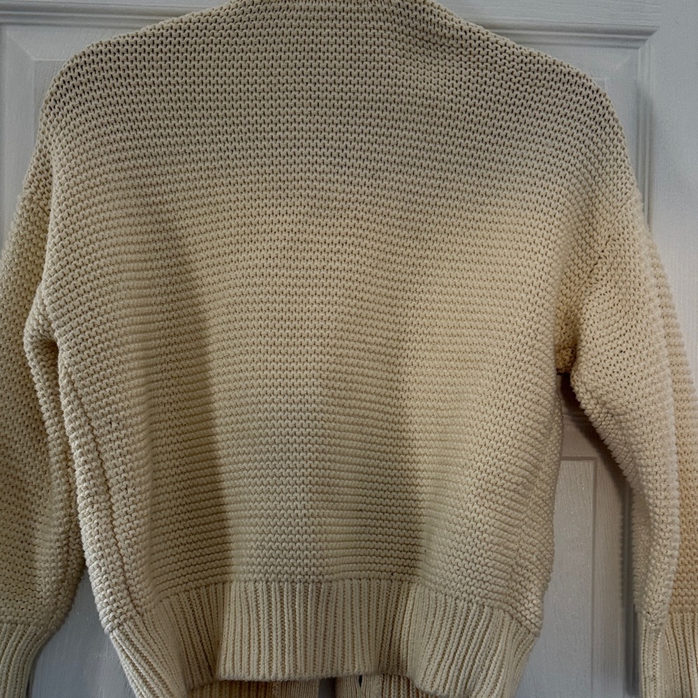 Alex Mills Nico Cream Knit Cardigan - Picture 5 of 5